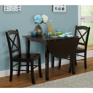 Simple Living Black 3-piece Country Cottage Dining Set