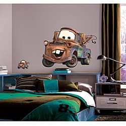 slide 2 of 4, Roommates Decor Cars Mater Giant Wall Decal