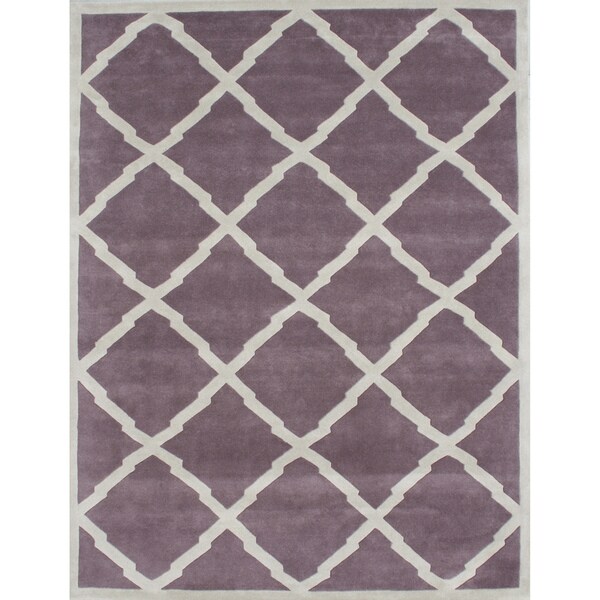 Alliyah Hand Made Black New Zealand Blended Wool Rug (9x12) - 9' x 12'