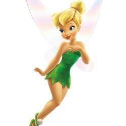 preview thumbnail 2 of 2, Tinkerbell Peel & Stick Giant Glitter Wall Decal