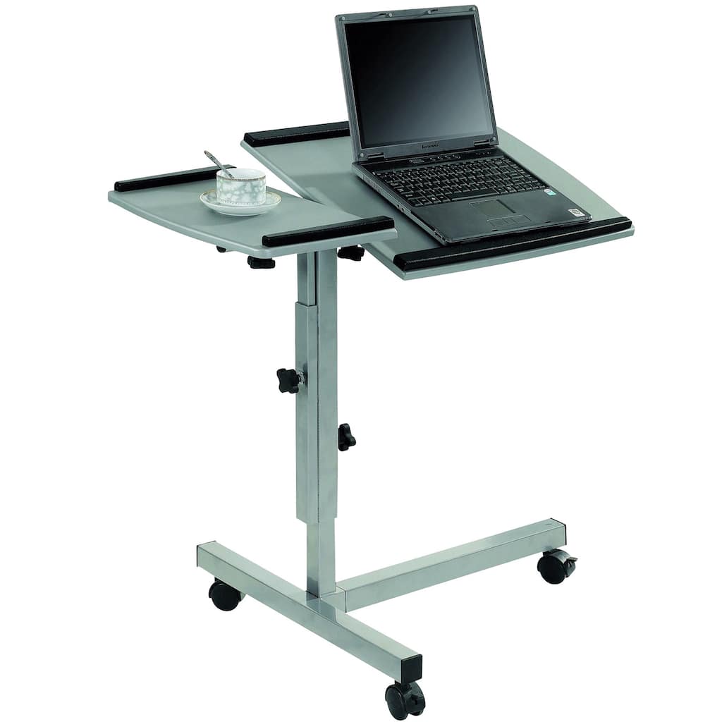 Mobile Laptop Computer Stand with Split Top