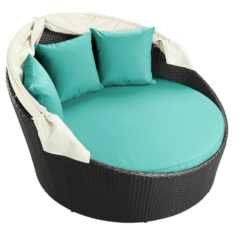 Siesta Outdoor Rattan Canopy Bed