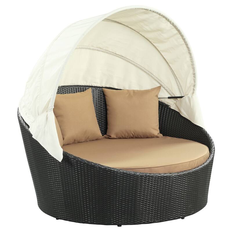 Siesta Outdoor Rattan Canopy Bed