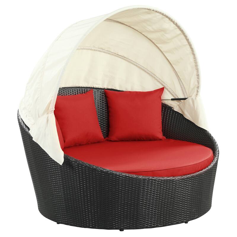 Siesta Outdoor Rattan Canopy Bed