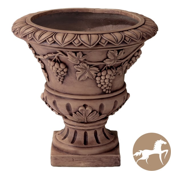 Christopher Knight Home Roman 21 inch Light Brown Urn Planter Christopher Knight Home Planters, Hangers & Stands