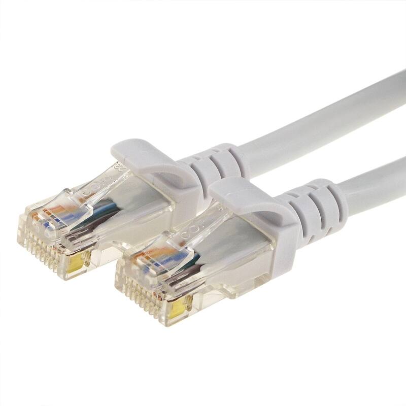 Impresa NEW 25FT CAT5e Cable Ethernet Lan Network RJ45 Patch Cord Internet White 25FT