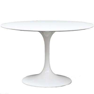 Eero Saarinen Style White 40-inch Tulip Dining Table