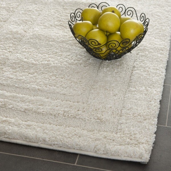 Safavieh Shadow Box Ultimate Cream Shag Rug - 2'3" x 9'