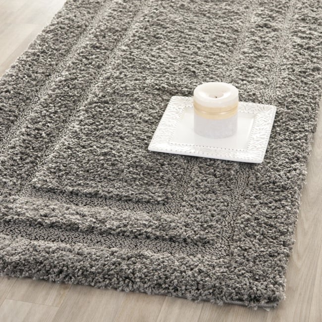 Ultimate Dark Gray Casual Shag Rug (23 X 11)