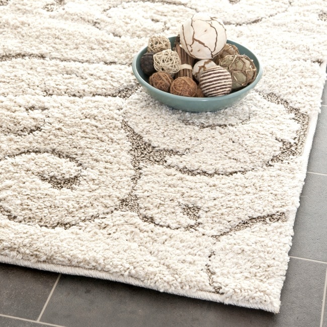 Ultimate Cream/beige Shag Runner Rug (23 X 9)