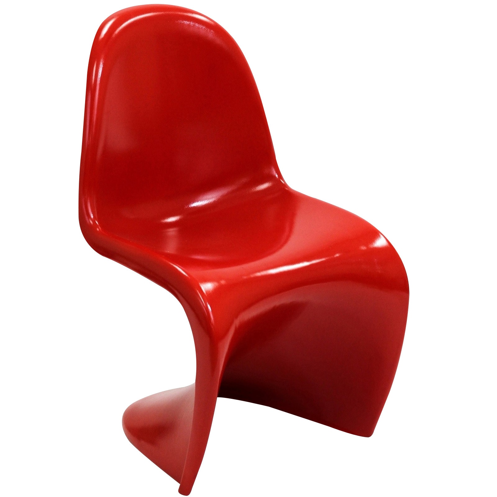 S Style Red Plastic Chair