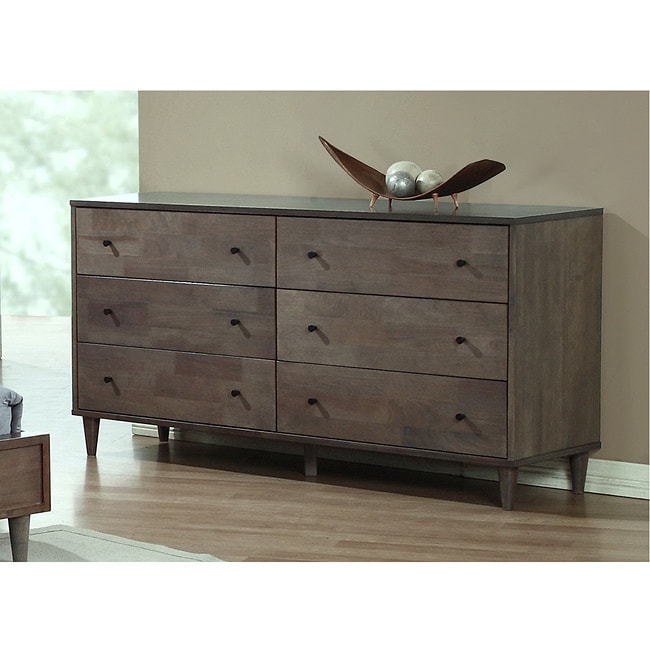 Strick & Bolton Vilas Light Charcoal 6-drawer Dresser - Bed Bath & Beyond