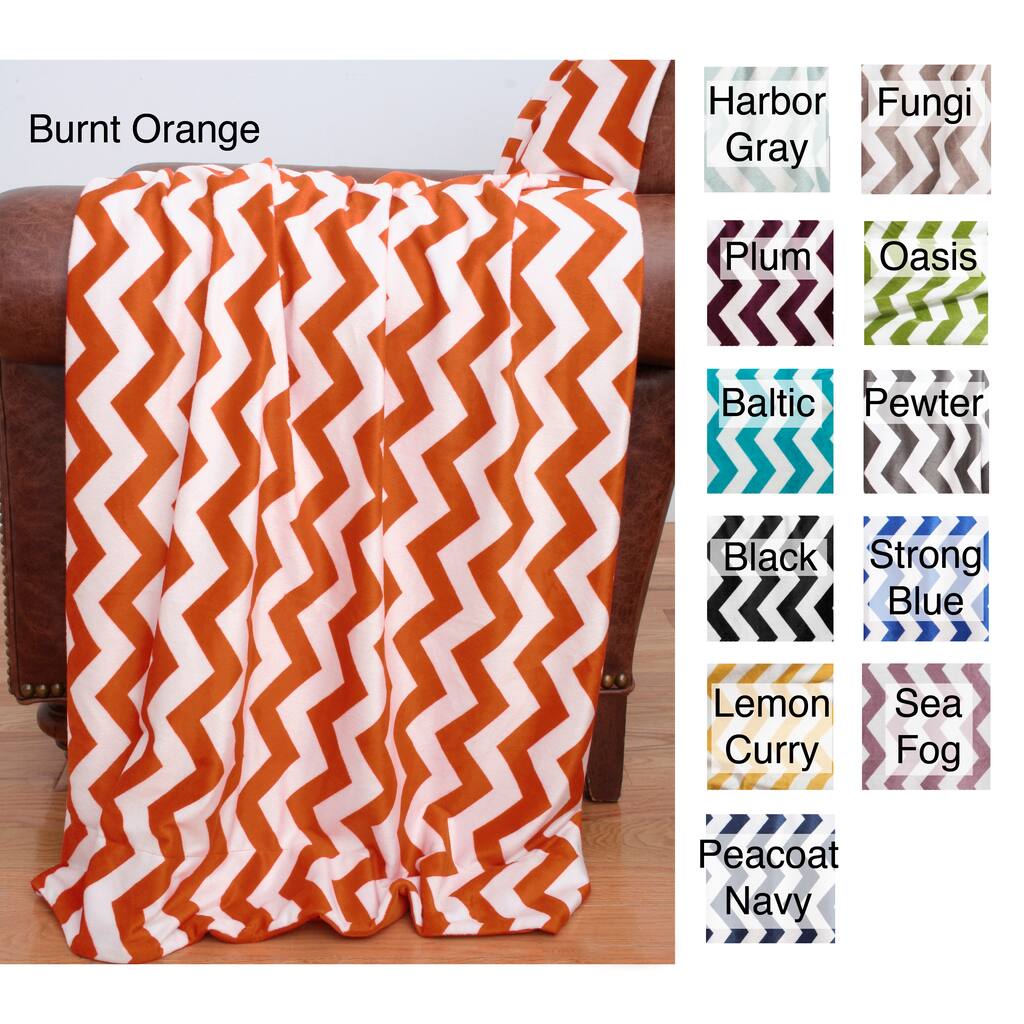 50-inch x 60-inch Chevron Throw