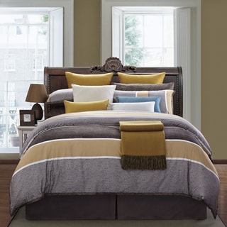 Caramel 8 piece Queen size Cotton Comforter Set