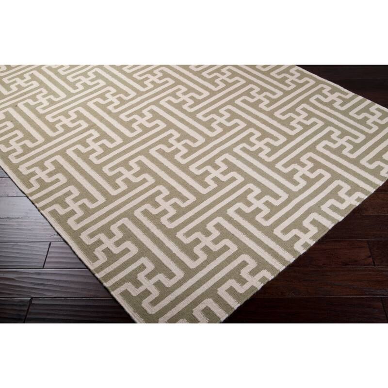 Hand-woven Ancient Wool Area Rug - 2'6" x 8' Runner - 2'6" x 8' Runner - 2'6" x 8' Runner - Tan/Beige