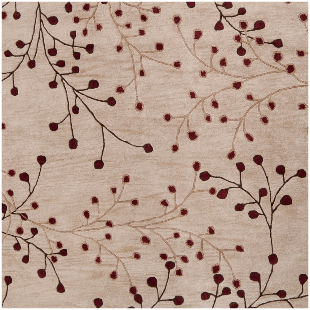 Sakura Handmade Transitional Floral Wool Area Rug
