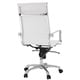 preview thumbnail 3 of 1, Malibu High-back White Vinyl Office Chair