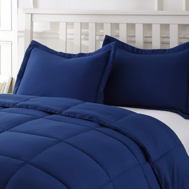 Water and Stain Resistant Down Alternative 3-piece Comforter Set
