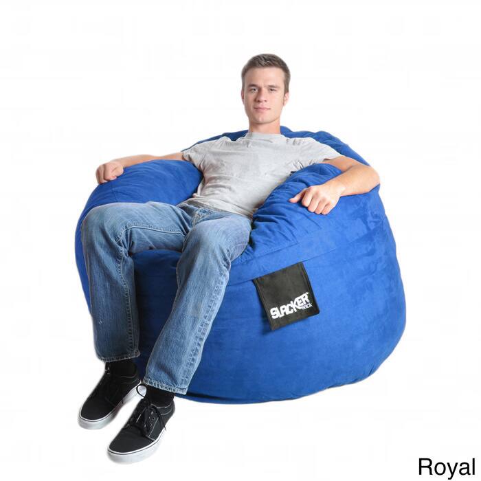 Slacker Sack Round Microfiber and Foam Bean Bag (4' round) - Royal Blue