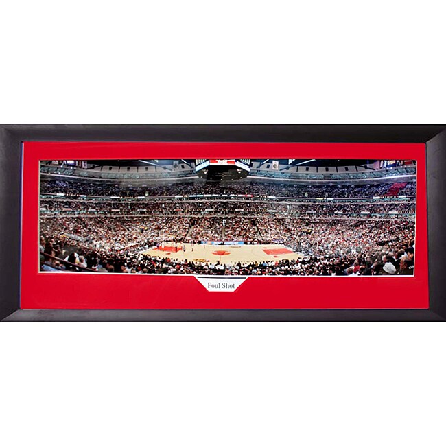 Chicago Bulls 'Foul Shot' Panoramic Frame