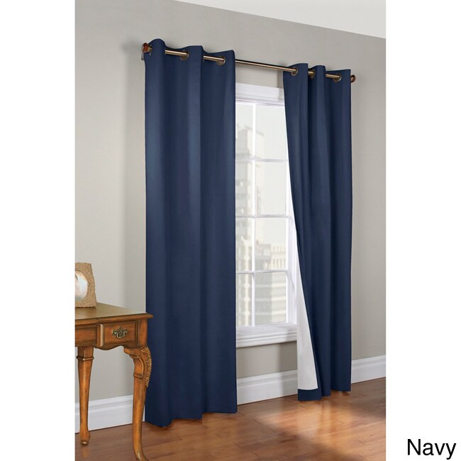 ThermaLogic Energy Efficient Insulated Blockout Curtains 80" x 63" Natural Color 