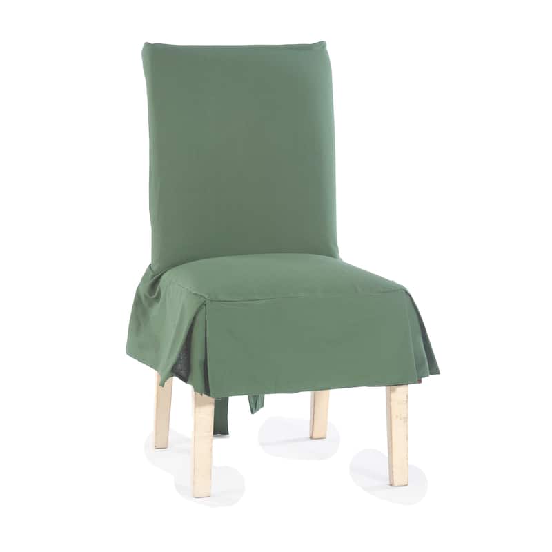 Classic Cotton Duck Dining Chair Slipcovers (Set of 2) - N/A