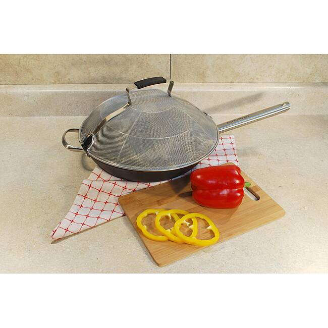 Stainless Steel 13-inch Round Splatter Screen (Set of 2)