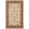 Safavieh Hand-hooked Oushak Ivory/ Rust Wool Rug - 8'9 X 11'9
