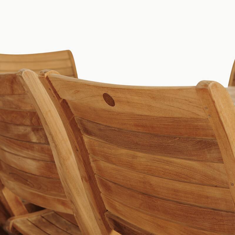 Amazonia Montpellier 9-piece Square Teak Dining Set - 9 Piece