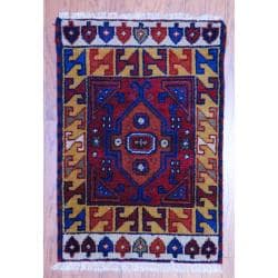 Handmade Kazak Wool Rug (India) - 2' x 3'. Opens flyout.