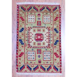 Handmade Kazak Wool Rug (India) - 2' x 3'. Opens flyout.