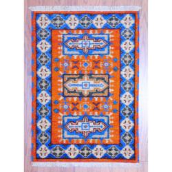 Handmade Kazak Wool Rug (India) - 2' x 3'. Opens flyout.