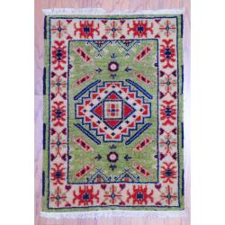 Handmade Kazak Wool Rug (India) - 2' x 3'. Opens flyout.
