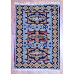 Handmade Kazak Wool Rug (India) - 2' x 3'. Opens flyout.