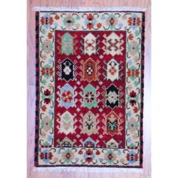 Handmade Kazak Wool Rug (India) - 2' x 3'. Opens flyout.