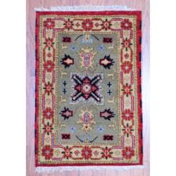 Handmade Kazak Wool Rug (India) - 2' x 3'. Opens flyout.