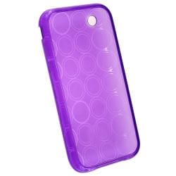 BasAcc Clear Purple Circle TPU Rubber Case for Apple iPhone 3G/ 3GS BasAcc Cases & Holders