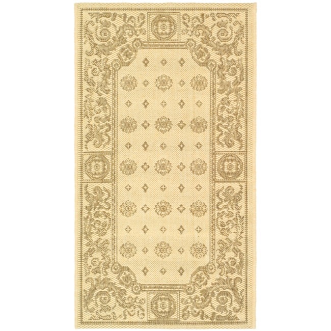 Poolside Natural/ Brown Indoor/ Outdoor Rug With 0.25 inch Pile (2 X 37)