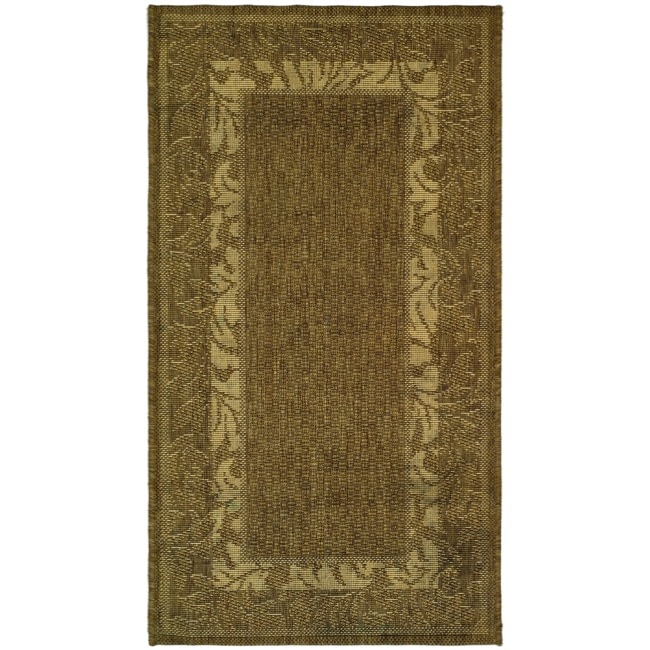 Poolside Natural/brown Polypropylene Indoor/outdoor Rug (2 X 37)