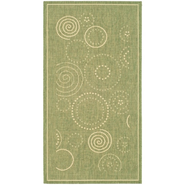 Poolside Olive/ Natural Indoor/ Outdoor Accent Rug (2 X 37)