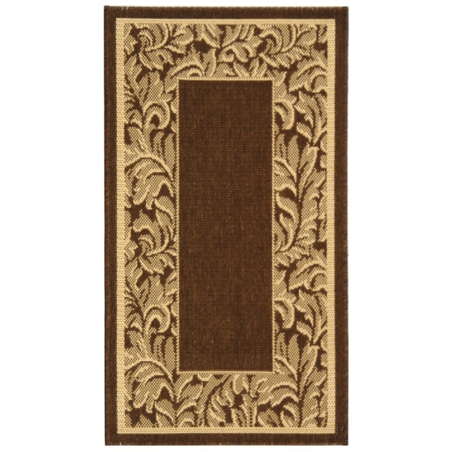 Poolside Brown/natural Polypropylene Indoor/outdoor Rug (2 X 37)