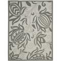 Safavieh Courtyard Bloom Light Grey/ Anthracite Indoor/ Outdoor Rug - 9' x 12'