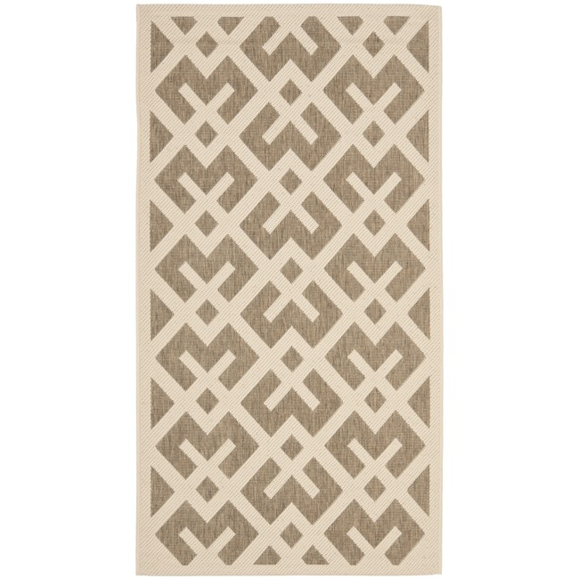 Poolside Brown/bone Indoor/outdoor Accent Rug (2 X 37)