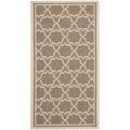 Safavieh Courtyard Poolside Brown/ Bone Indoor/ Outdoor Rug - 2' x 3'7