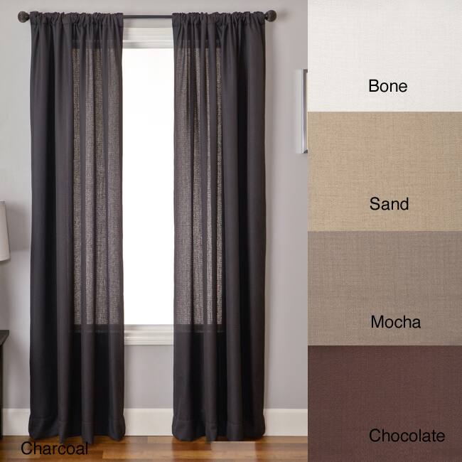 Softline Lucid 96-inch Rod Pocket Curtain Panel - 56 x 96