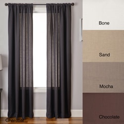 Softline Lucid 96-inch Rod Pocket Curtain Panel - Bed Bath & Beyond ...