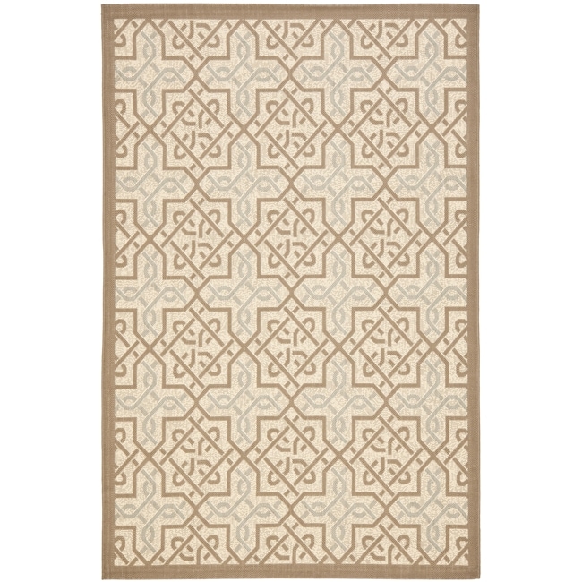 Poolside Beige/dark Beige Indoor/outdoor Area Rug (4 X 57)