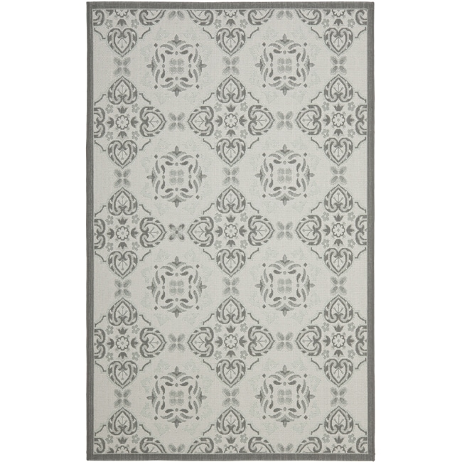 Light Gray/anthracite Indoor/outdoor Polypropylene Rug (4 X 57)