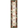 Safavieh Hand-hooked Roosters Ivory/ Black Wool Rug - 2'6" x 12'
