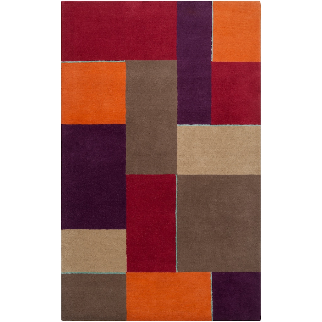 Harlequin Hand-Tufted Multi Opaque Geometric Pattern Wool Area Rug (5' x 8')